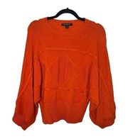 Marc New York Orange Crew Neck Sweater - Women’s L