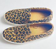 Old Navy Women's  Slip On Canvas Animal Print Style Sneakers Sz 8