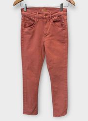 Mother Stash Mid Rise Dazzler Ankle Jean In Desert Sand Size 26