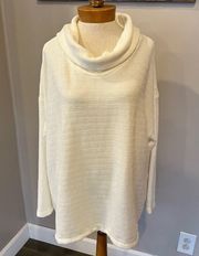 J. Jill White Long Sleeve Cowl Neck Sweater Women’s Plus Size 2X