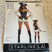 NEW Starline Black Pearl Pirate Sexy Halloween Costume Size XL