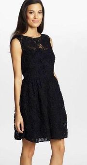 Cynthia Steffe Black Lace Sleeveless Shift Dress NWT Sz. 6