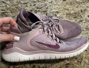 Nike Free RN Running Shoes Plum Chalk True Berry 942837-500 Womens Size 8.5