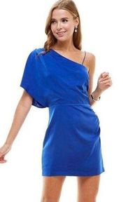 | NWOT | One Shoulder Asymmetrical Dress | S | Royal Blue | CD01234