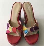 NEW Nine West Nwrasselas 4"‎ Heel Wedge espadrilles