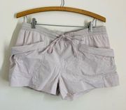 BCBG MaxAzria Linen Cotton Blend Shorts size S Taupe