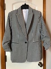 Black and White Checkered Blazer