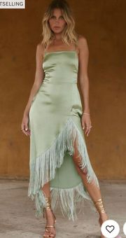 Green Fringe Dress