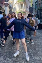 Blue Schoolgirl Skirt