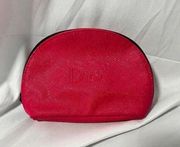 Dior beaute pink half circle mini makeup bag