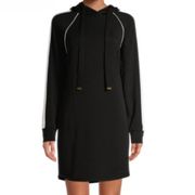 No Boundaries Drawstring Hoodie Mini Dress