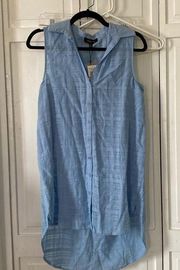 NWT Melissa Paige blue skies tunic blouse.  Size S