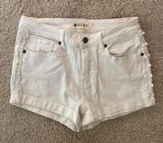 White Floral Lace Summer Beach Shorts