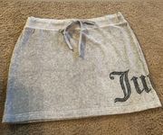 JUICY NWT HEATHER POWDER GREY Poly/Cotton APPLIQUÉ Lettering BLACK Retail $79