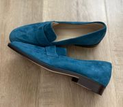 Suede Loafer Shoes Blue size 37 NEW