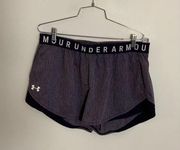 Under armour purple athletic shorts