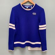 Draper James Spirit Wool Sweater in Blue Small