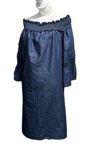 Eighty-eight women's 3XL off the shoulder denim dress