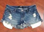 Hollister  Low-Rise Distressed Short-Shorts