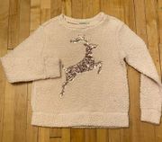 Sequined Reindeer Sweatshirt