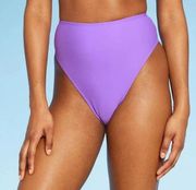 Wild Fable High Waist High Leg Cheeky Bikini Bottom Purple Women's Xl NWT