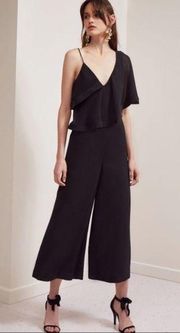 NEW  The Label Black No Love Asymmetrical Jumpsuit Size Small