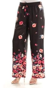 Tommy Hilfiger Floral Wide Leg Trouser Pants