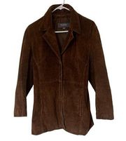Wilsons Leather Brown Rugged Suede Jacket Size M