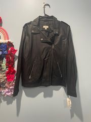 NWT Black Leather Jacket
