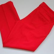 Caslon red hot cropped pants size 8