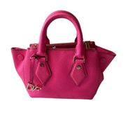 NWT Diane Von Furstenberg Shocking Pink Leather Mini Voyage Itsy Crossbody Bag