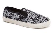 Black and White Rocsi Slip On Loafer Platform Sneakers