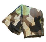 Charlie Paige Camo Blanket Scarf Acrylic