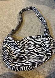 zebra print crossbody purse