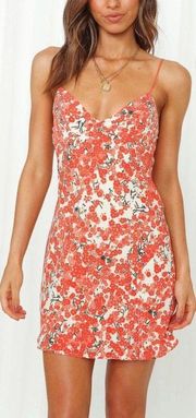 Floral Orange Dress