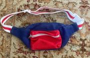 Mad Love Red White Blue Fanny Back Cross Body Bag