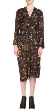 Nwot balenciaga floral wrap dress