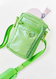 Bryn Puffy Nylon Crossbody Bag NWT - Green