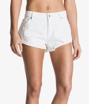 White Jean Shorts Size 27