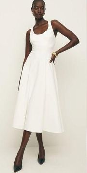 REFORMATION Mikol Knit Dress in White M