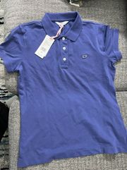 Deep Bay Blue Pique Polo