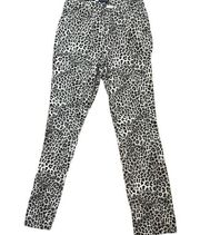 Charter Club Women Lexington Jeans Straight Leg Size 6 Animal Print Contemorary