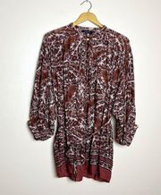 Rust  L/S Shorts Romper Size M Like New