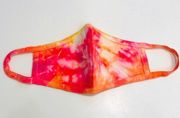 Flame Tie Dye Face Mask