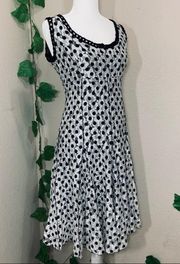 Alberto Makali Lace Polka Dot Flare Dress