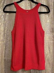 Prologue Sleeveless Crewneck Sweater Tank Top Rococo Red, M, NWOT