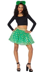 Shamrock Tutu Adult Skirt 4 Leaf Clover St.Patrick’s Day