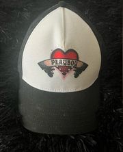 Y2K PLAYBOY HEART SNAPBACK HAT