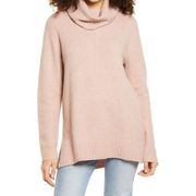 BP Sweater Small Turtleneck Long Sleeve Pink Comfy Cozy Casual Top Blush Tunic