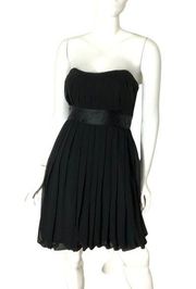 White House Black Market dress sleeveless sweetheart neck accordion pleated 2